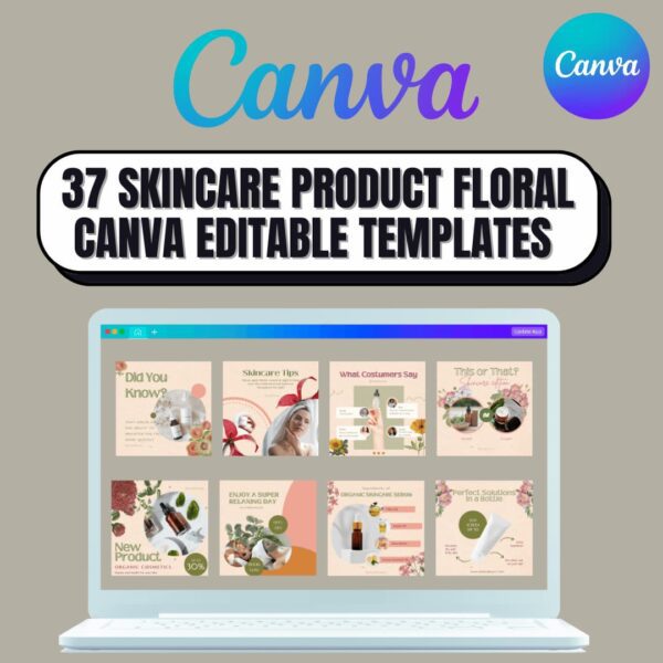 37-Skincare-Product-Floral-Brown-Canva-Editable-Templates-for-Social-Media-