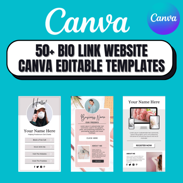 50-Bio-Link-Website-Canva-Editable-Templates